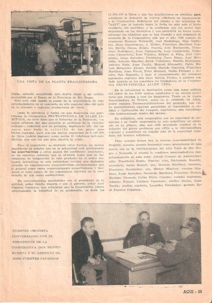 Revista AQUÍ Río Negro y Neuquén, junio 1968 (Gentileza Raúl Rodríguez Viera)