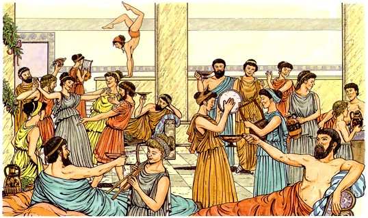Resultado de imagen para fiestas de la antigua grecia